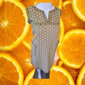 NWT Aryeh V Neck Geometric Shape Sleeveless Dress Size Medium‎